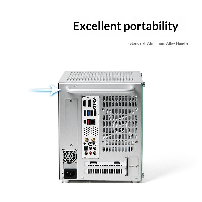 Case PC ITX Portatile in Allum - Portable Aluminum Itx Case Carry Handle recensione e prezzo